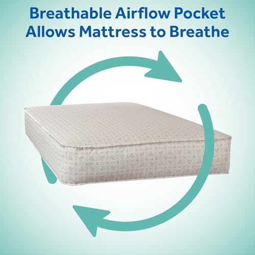 Sealy Baby Firm Rest Antibacterial Breathable Crib Mattress, Made in USA, GREENGUARD Gold Certified, 204 Steel Coils, 2 Stage, Toddler Bed Fit, Waterproof, Non Toxic, Safety & Quality Tested, 52x28