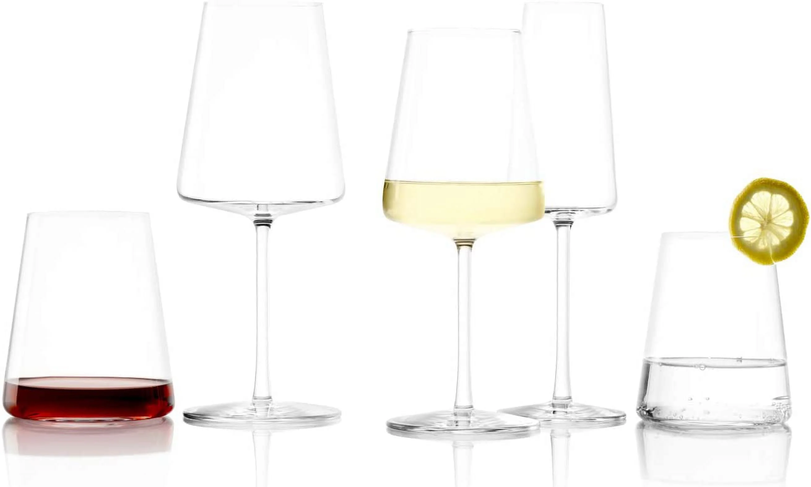 Power German Made Crystal Champagne Flute Glass, Set Of 4