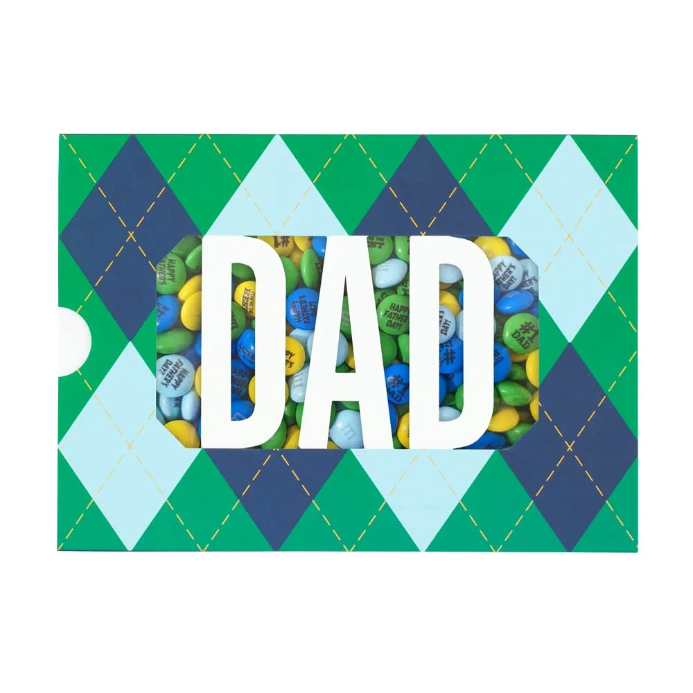 M&M,S Happy Father,S Day Gift Box, 1 Lb Of Chocolate Candies, Printed M&M,S With Happy Father,S Day, 1 Dad & You,Re The Best Icons, Unique Gift For Every Dad