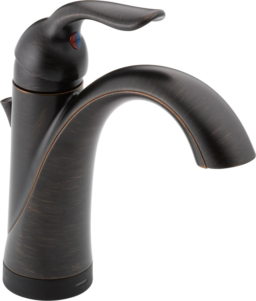 Delta Lahara Single Handle Bathroom Faucet with Touch2O.xt Technology, Venetian Bronze