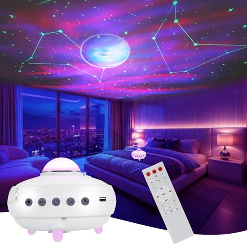 Laser Christmas Projector Lights Outdoor, Outdoor Garden Laser Light, Landscape Lights with Red and Green Stars, IP65 Waterproof,Cold Resistant. Suitable for Holiday, Party, Garden Decorati