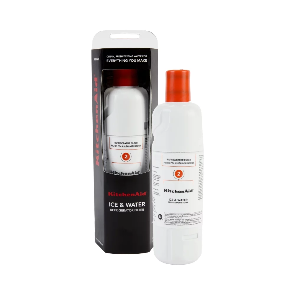 KitchenAid Refrigerator Water Filter 2 - KAD2RXD1, Single-Pack. Replace Every 6 Month, Orange