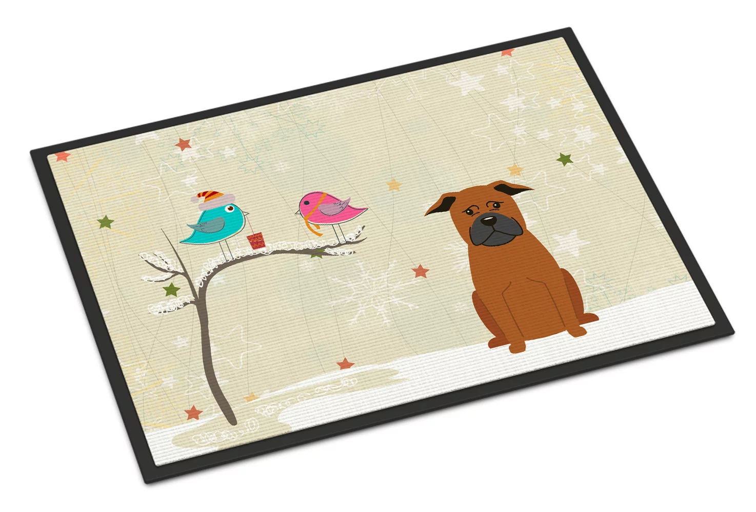 Christmas Presents between Friends Chinese Chongqing Dog Door Mat