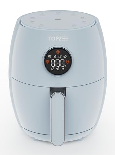 2.1Qt Small Air Fryer - Compact Digital Mini Airfryer with 7-in-1 Presets, 98% Less Oil, Adjustable Temperature & Timer, Shake Reminder, Nonstick, BPA-Free, Dishwasher Safe, Fast & Crispy Cooking