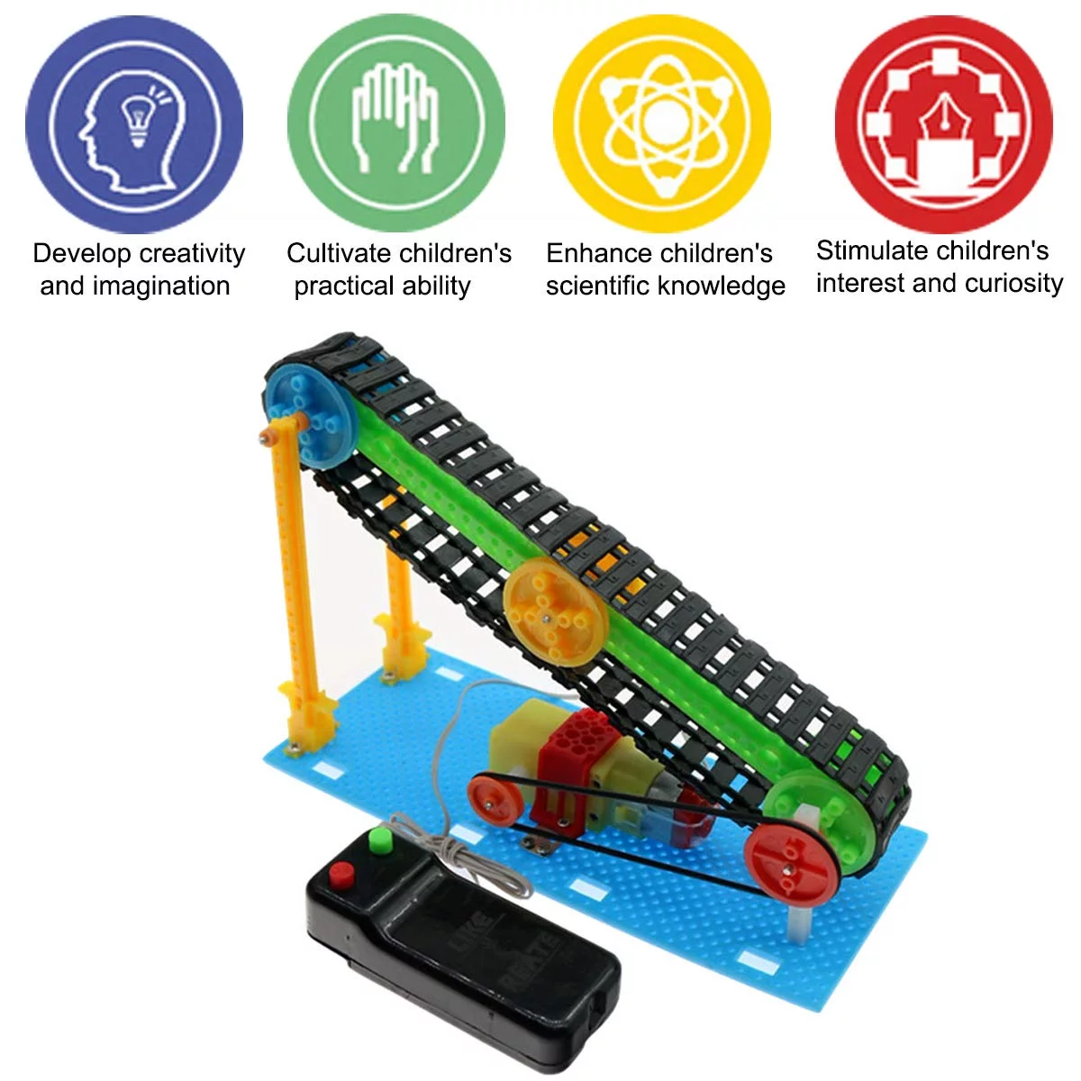 5 Set STEM Kit, DC Motors Electronic Assembly Robotic Kit DIY STEM Toys for Kids, Building Science ExperimentsÂ&nbsp;Projects Kits for Boys and Girls