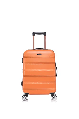Rockland Melbourne Hardside Expandable Luggage with Spinner Wheels, 2TONENAVY, 2 Piece (20/28)