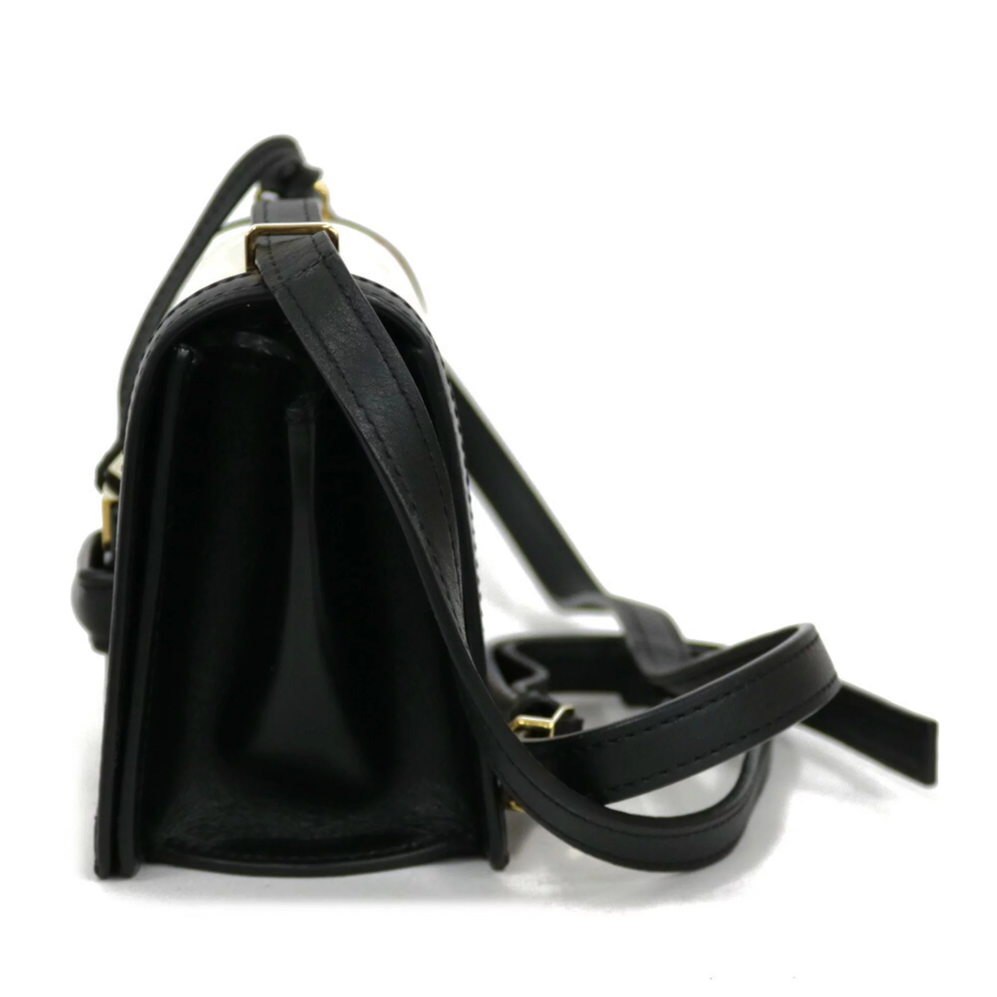 Pre-Owned LOEWE Loewe Shoulder Bag Flower Pattern White Ladies (Good)