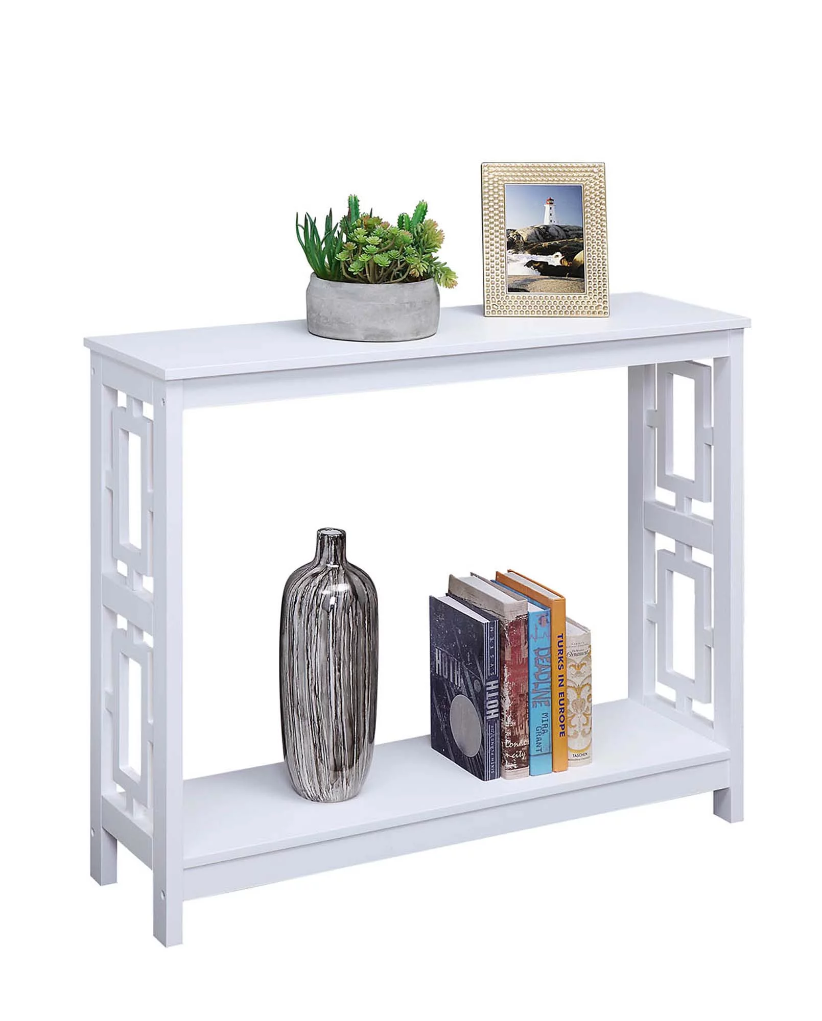 Convenience Concepts Town Square Console Table, White