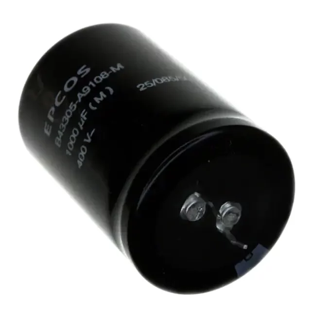 B43305A9108M Aluminum Electrolytic Capacitors - Snap In 400VDC 1000uF 20% PVC 6.3mm Term, RoHS, Bulk