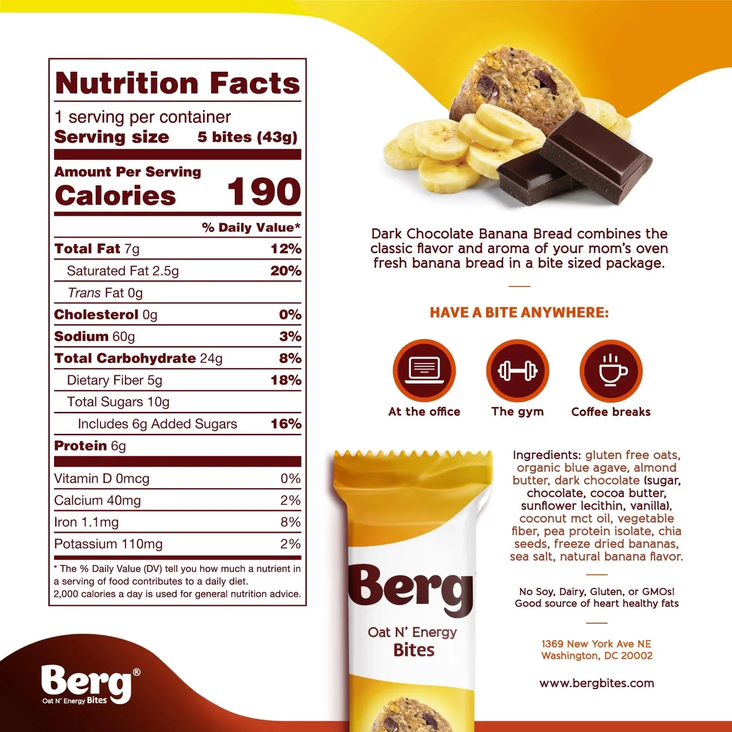 Berg Bites - Plant Protein Crunch - Box of 8
