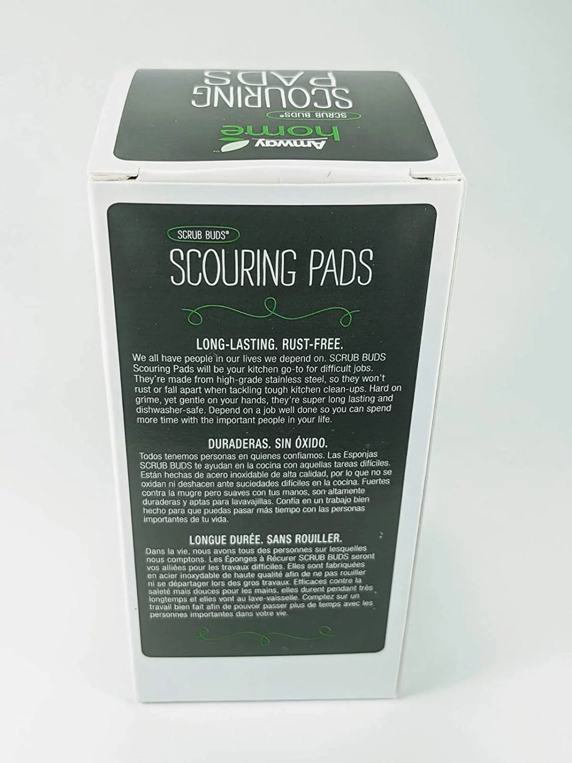 Amway Scouring Pads / Scrub Buds - Stainless Steel - 4 Pack