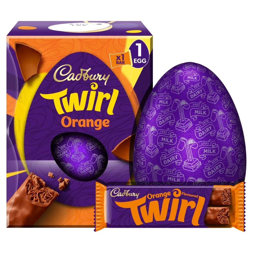Cadbury Twirl Orange Large Egg 198G