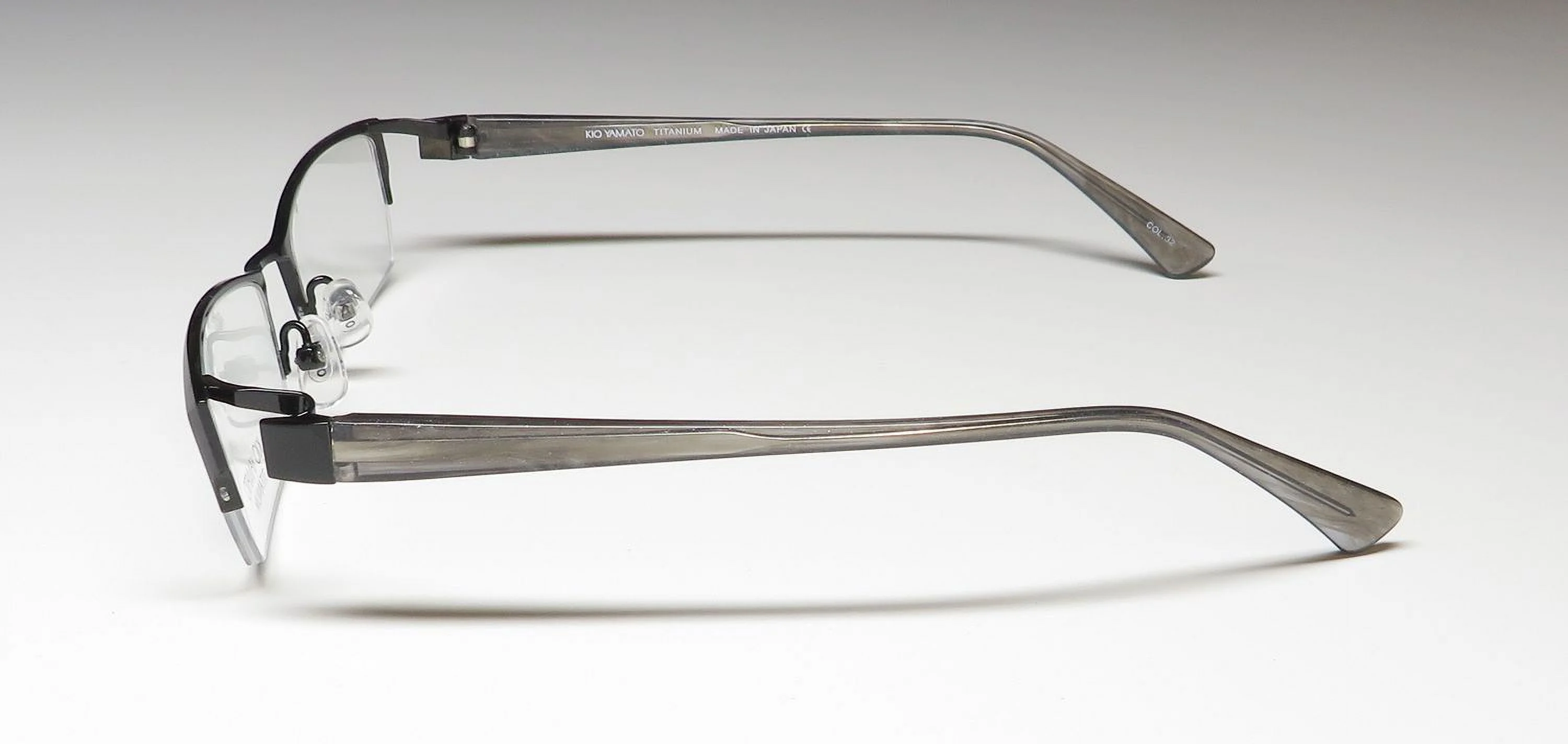 KIO YAMATO KT-255 TITANIUM HALF-RIM MADE IN JAPAN ELEGANT EYEGLASS FRAME/GLASSES