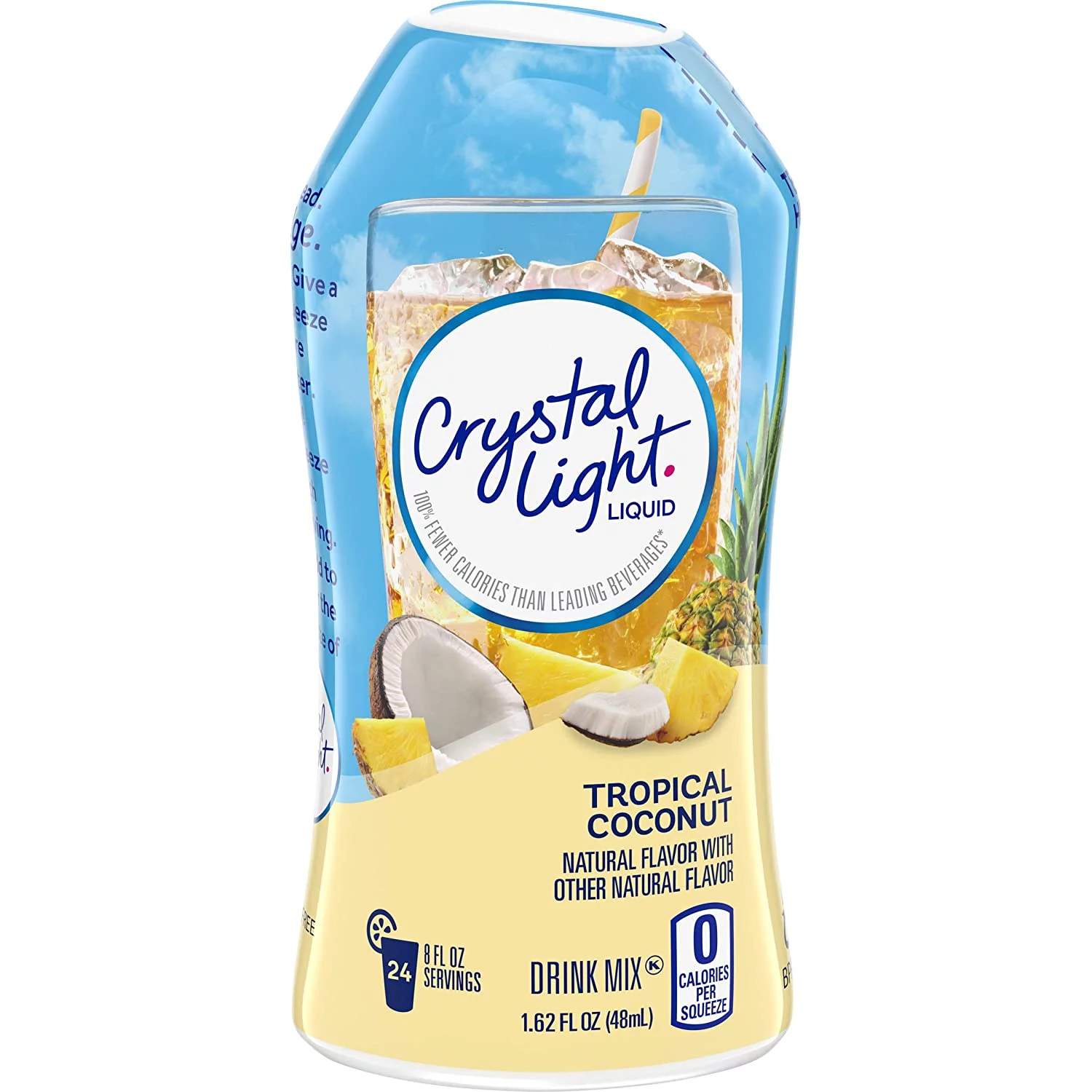 Crystal Light Liquid Drink Mix, Tropical Coconut, 1.62 OZ (Pack of 12)