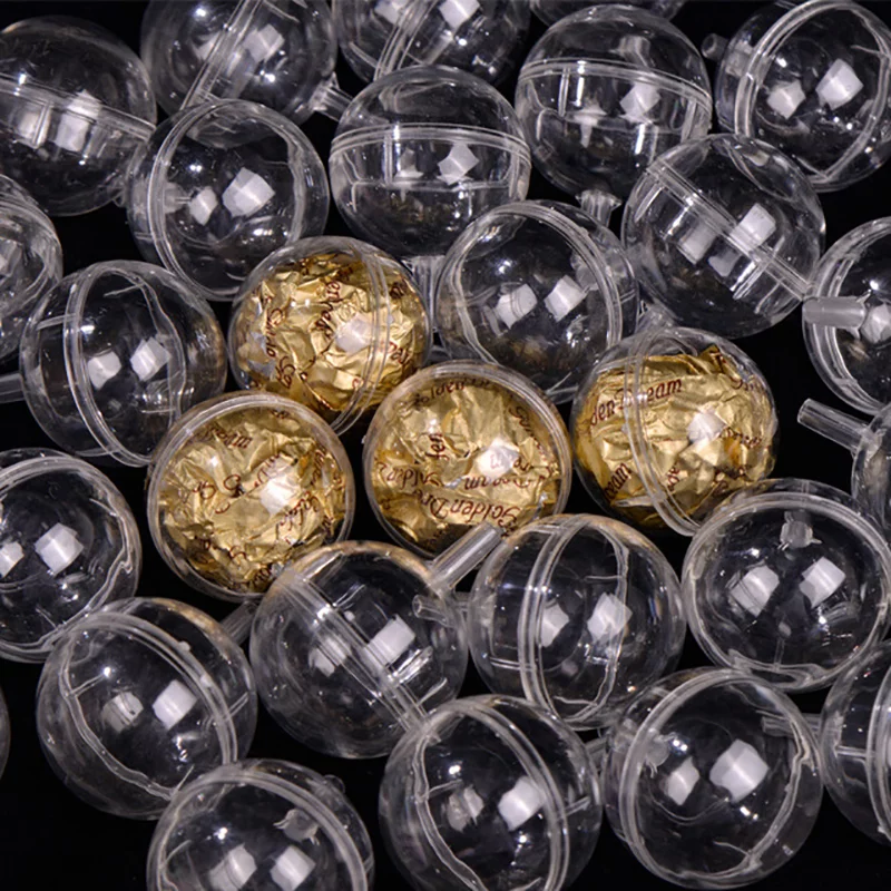 50Pcs Clear Chocolate Box Truffle Liner Flower Candy Box Bouquet Chocolate B WA