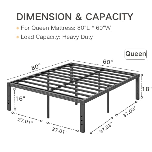 COMASACH Full Size Bed Frame 18