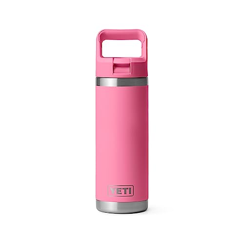 YETI Rambler 18 oz Bottle, Vacuum Insulated, Stainless Steel with Straw Cap, Beekeeper
