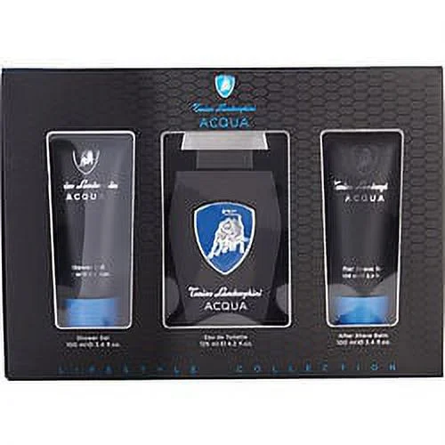 Acqua by Tonino Lamborghini for Men - 3 Pc Gift Set 4.2oz EDT Spray, 3.4oz Shower Gel, 3.4oz After Shave Balm