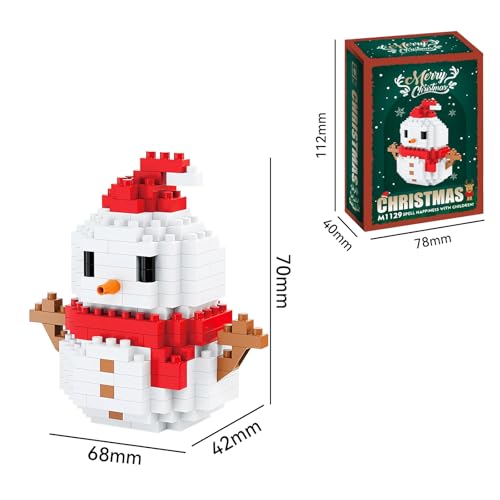 ANTECESSOR Christmas Stocking Stuffers Gifts for Kids, Santa Claus Design Building Blocks, 2025 New Christmas Building Blocks Theme Ornaments, Xmas New Year Birthday Gifts for Boys, Girls and Teens