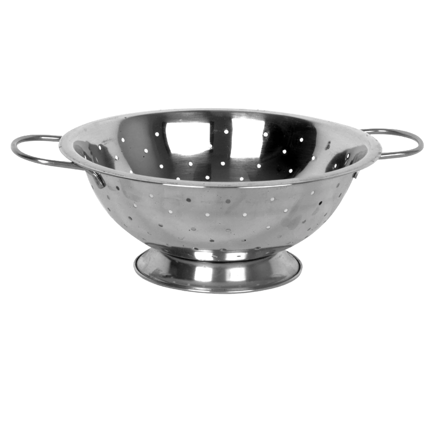 Excellante 5 quart stainless steel colander, comes in each