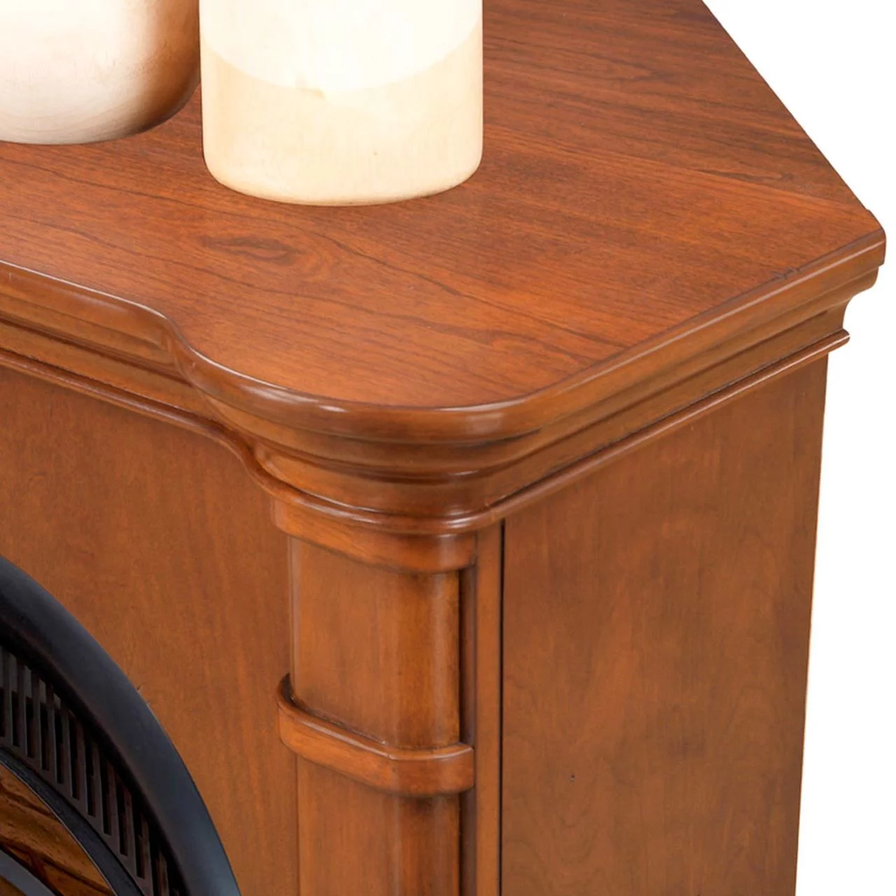 ProCom FS100T-3AS Ventless Fireplace System 10K BTU Duel Fuel Thermostat Insert and Apple Spice Mantel