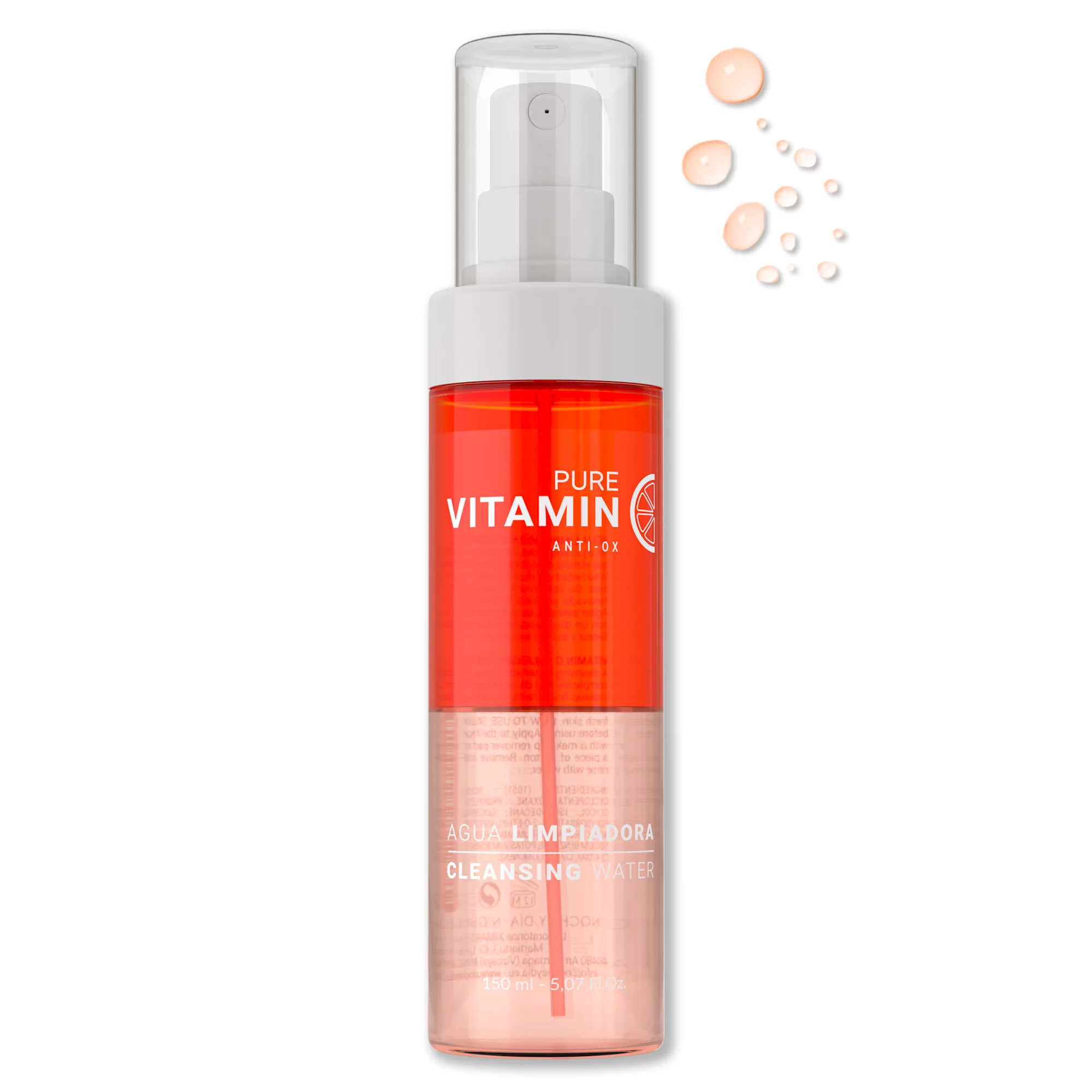 Noche Y Dia Vitamin C Cleanser - Gentle Makeup Remover - Anti Aging Face Wash with Ascorbic Acid - Reduce Appearance of Wrinkles, Acne, Breakouts for Clear Skin - Boost Collagen - 150mL (5.07 fl oz)