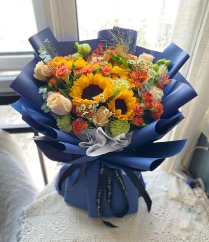 Vanhench Black Wrapping Paper, 17.5