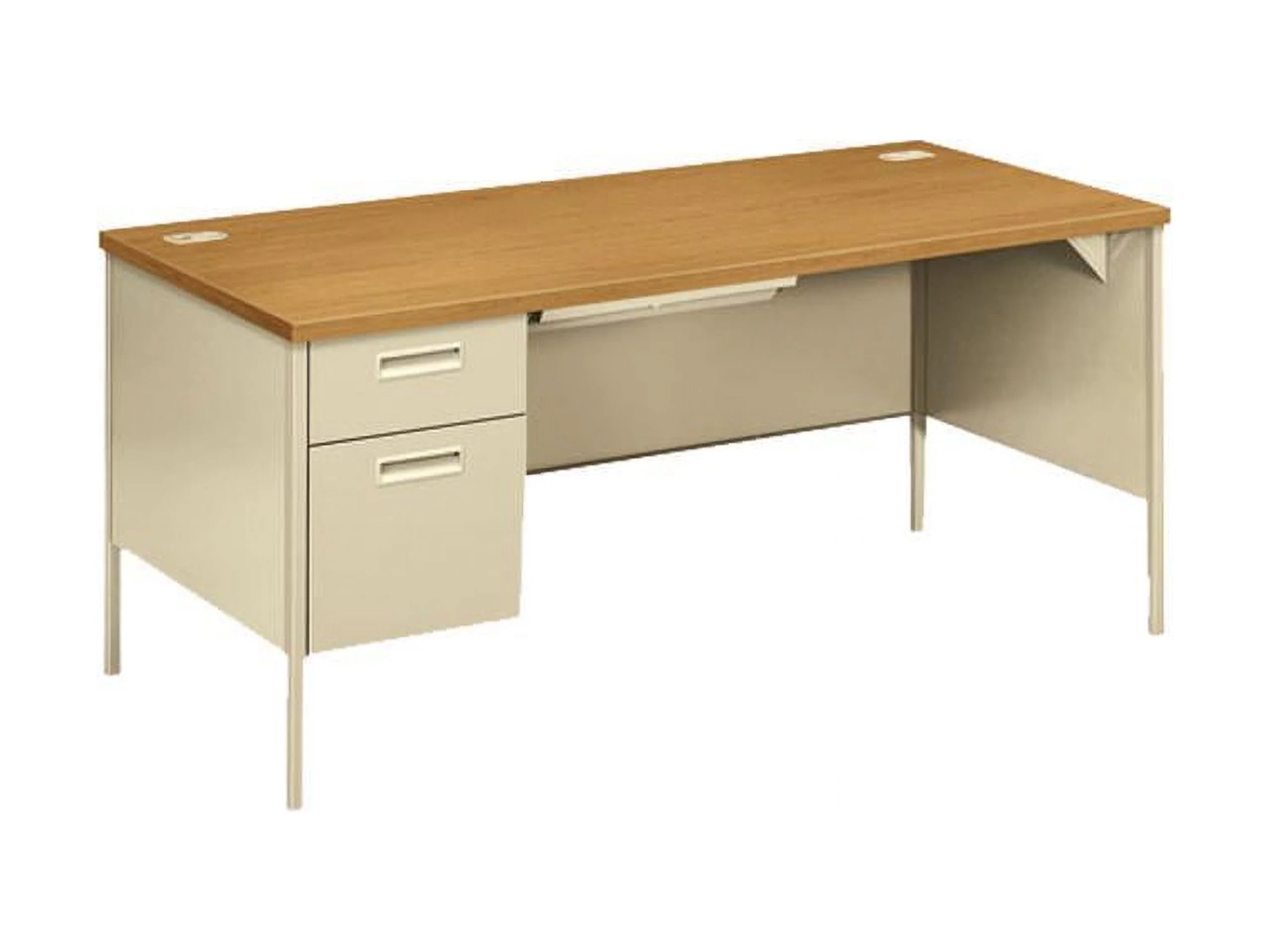 HON P3266LCL Metro Classic Left Pedestal Workstation Desk, 66.00