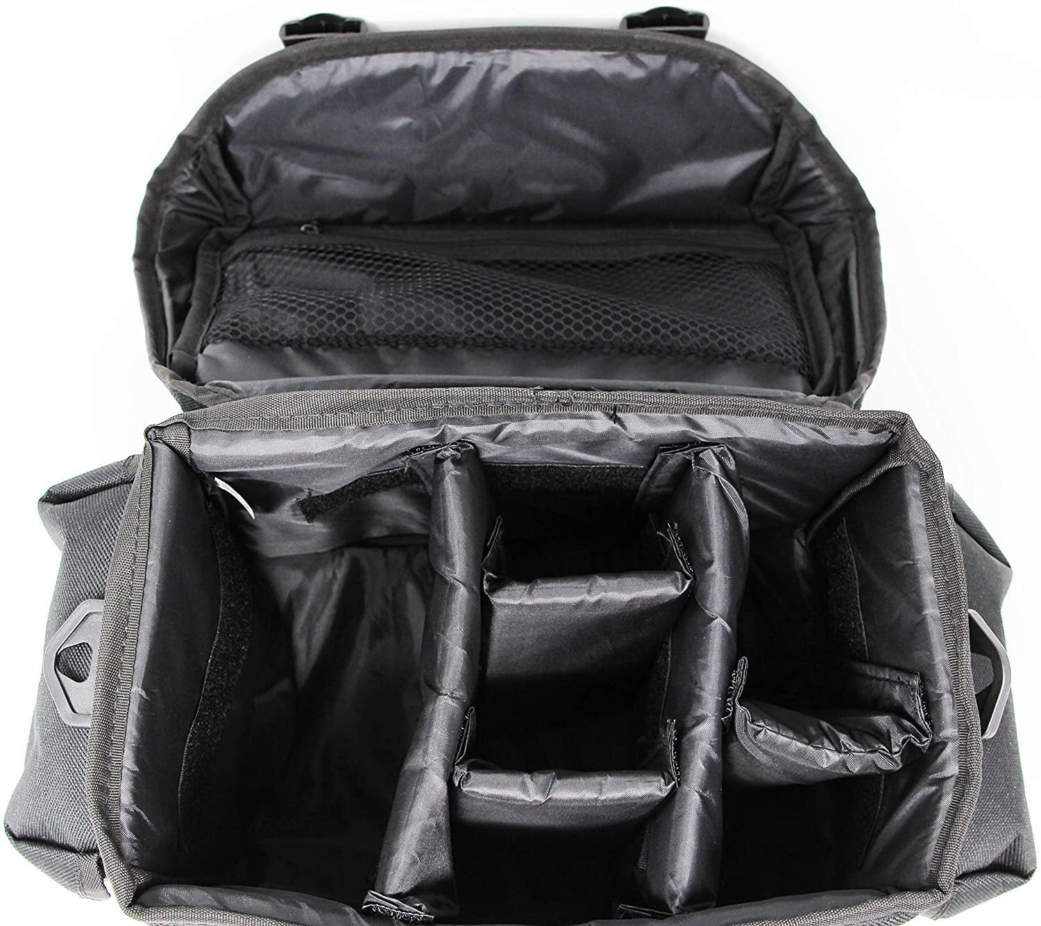 Commander Optics Large Universal DSLR Camera Case Gadget Bag - 11 x 7 x 7 Inches, Black/Red