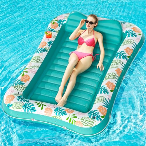 Inflatable Tanning Pool Lounger Float, Stonful 87