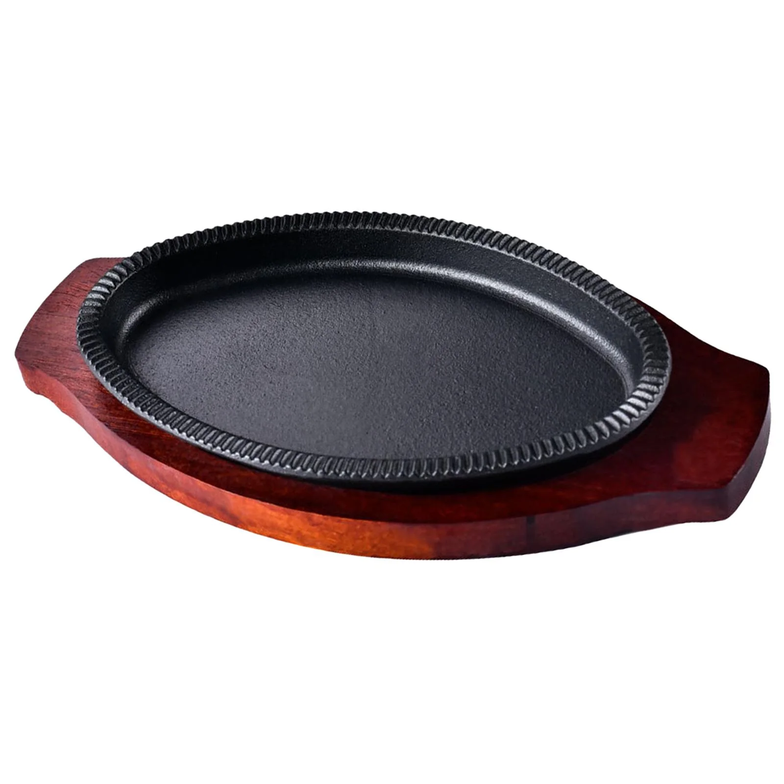 Tongina Cast Plate Skillet Nonstick Platter Japanese Type Tray Steak Pan Grill Plate for Kitchen Restaurant Stovetops