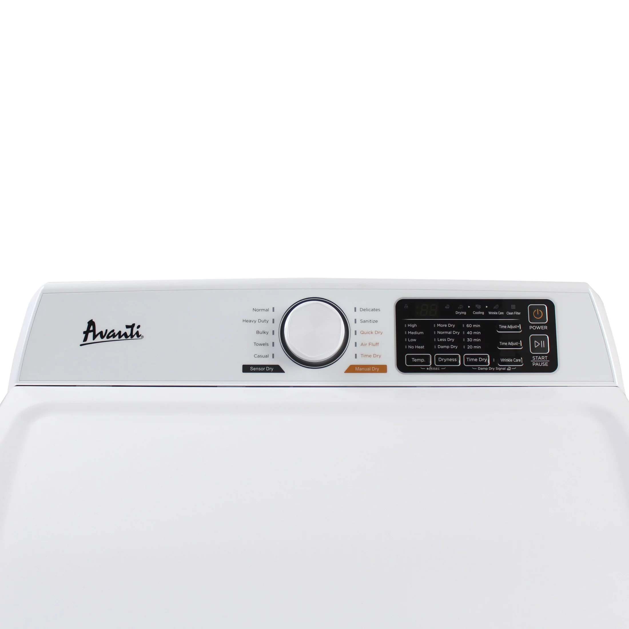 Avanti Front Load Electric Clothes Dryer, 7.0 Cu. ft. Capacity, Height: 42.1 in., in White (SED70D0W)