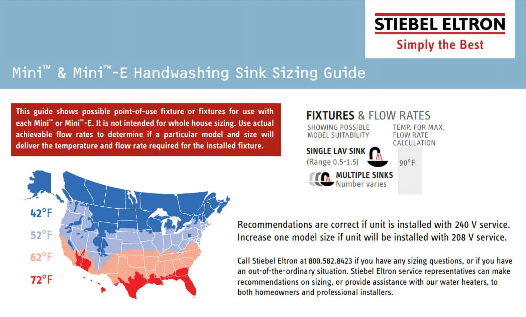 Stiebel Eltron Mini 3-1 Mini 0.5 GPM 3 Kilowatt 120 Volt Electric Point Of Use Handwashing
