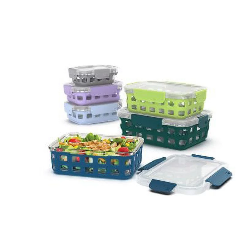 Ello DuraGlass 12-piece Glass Food Storage Set