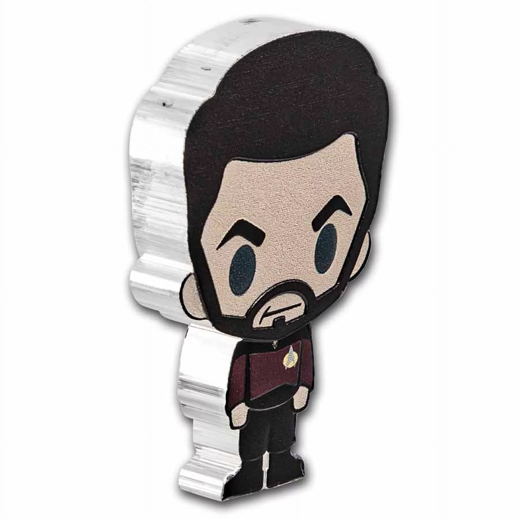2022 Niue 1 oz Silver Chibi Star Trek: Lt. William T. Riker