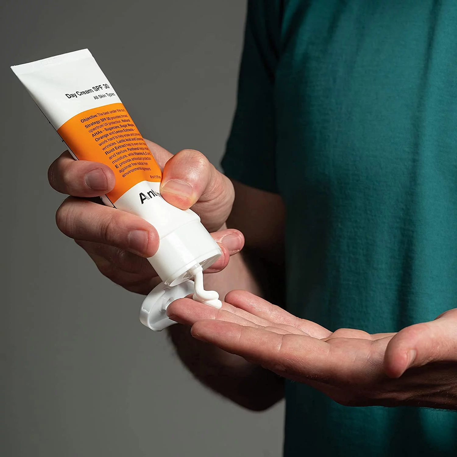 Anthony Day Cream SPF 30, 3 Fl Oz, and Anthony Algae Facial Cleanser, 8 Fl Oz