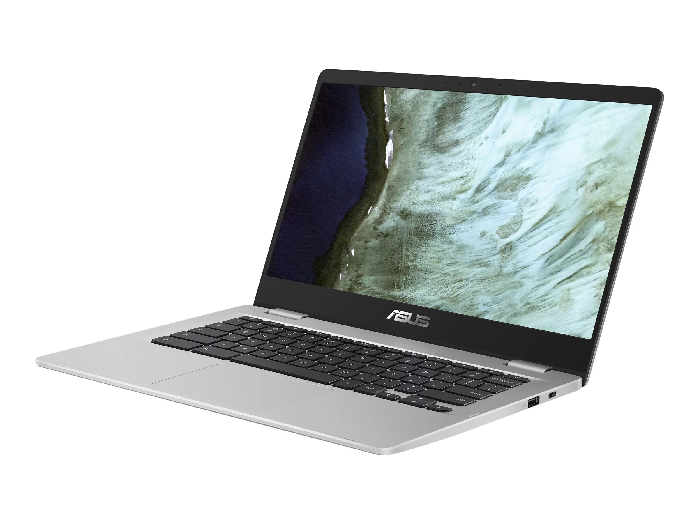 ASUS Chromebook Enterprise C423NA GE42F - 180-degree hinge design - Intel Celeron N3350 / 1.1 GHz - Chrome OS (with Chrome Enterprise Upgrade) - HD Graphics 500 - 4 GB RAM - 32 GB eMMC - 14