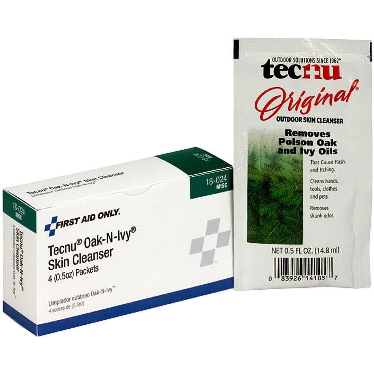 Tecnu Oak-N-Ivy Outdoor Skin Cleanser, 4/Box (7 Boxes)