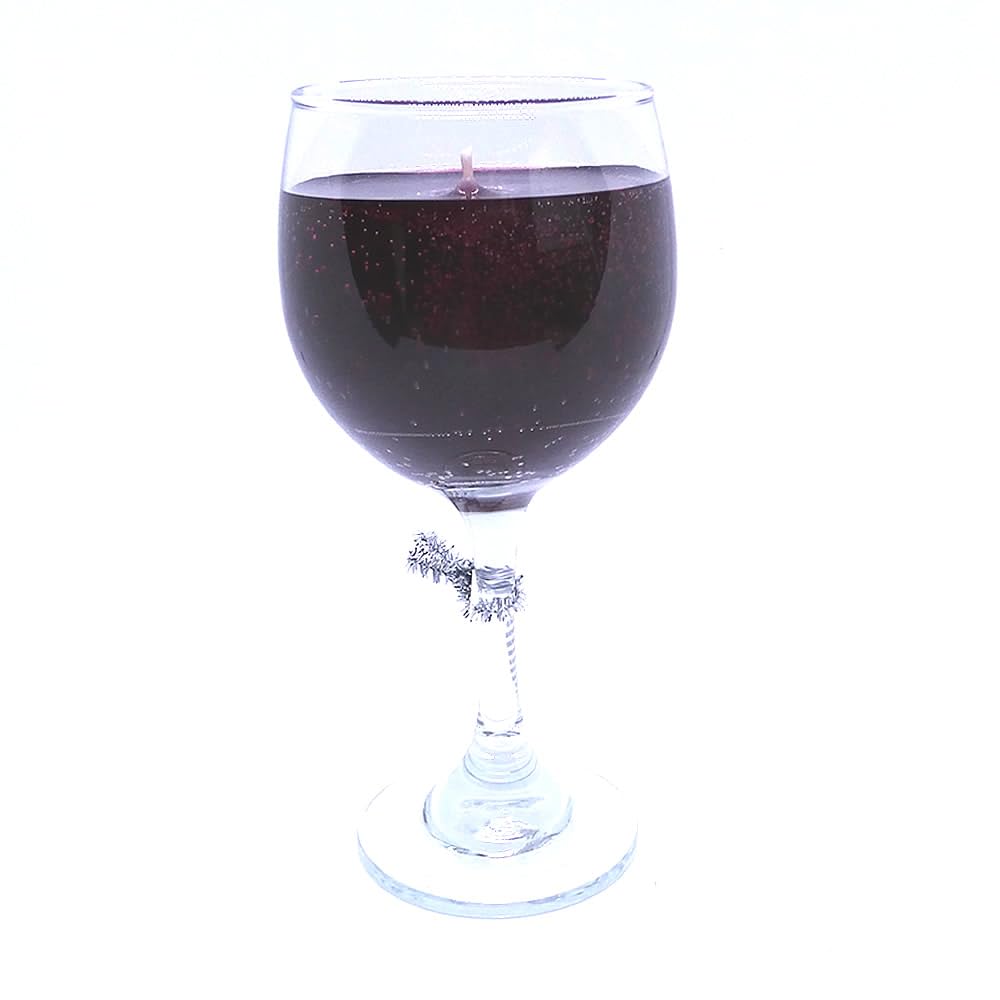 Merlot Scented Wine Candle in Glass 100+ Hours Made in USA by The Gel Candle Company