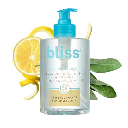 Bliss Lemon & Sage Happy Hands Duo | Hydrating Hand Wash & Nourishing Hand Cream Set with Decorative Tray