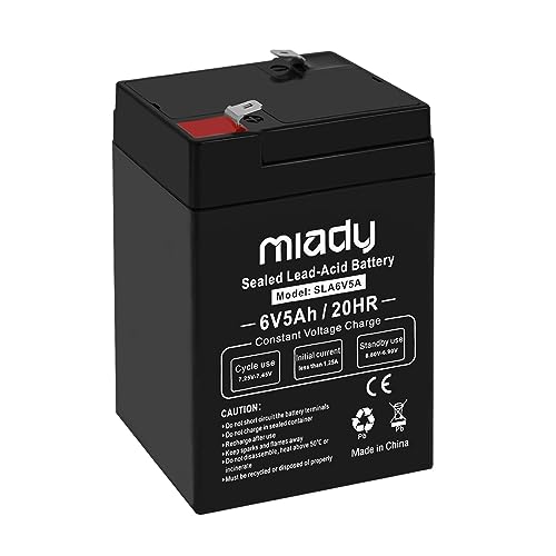 Miady 12V 7Ah Rechargeable Sealed Lead Acid Battery (2 Pack)