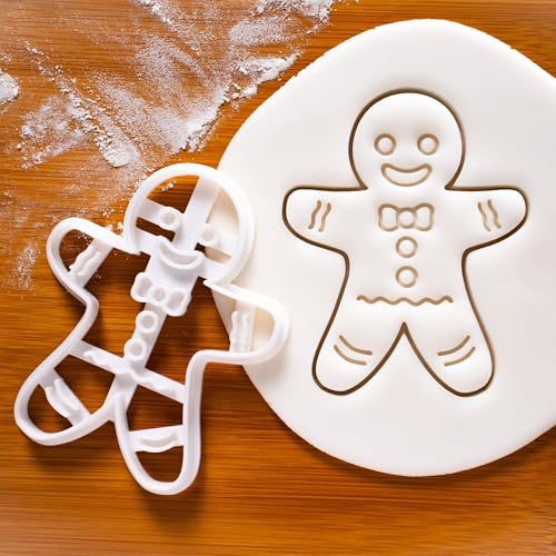 Happy Gingerbread Man cookie cutter, 1 piece - Bakerlogy