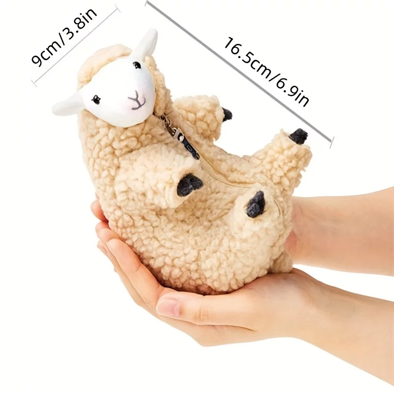 1pc Lamb Doll Plush Toy Shaved Sheep Creative Doll Birthday Gift