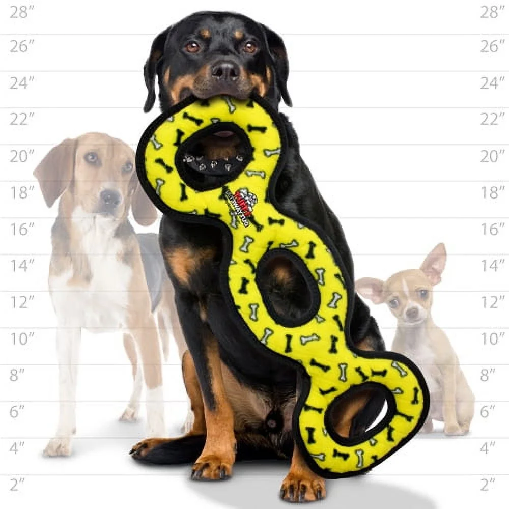 Tuffy Ultimate 3WayTug Yellow Bone