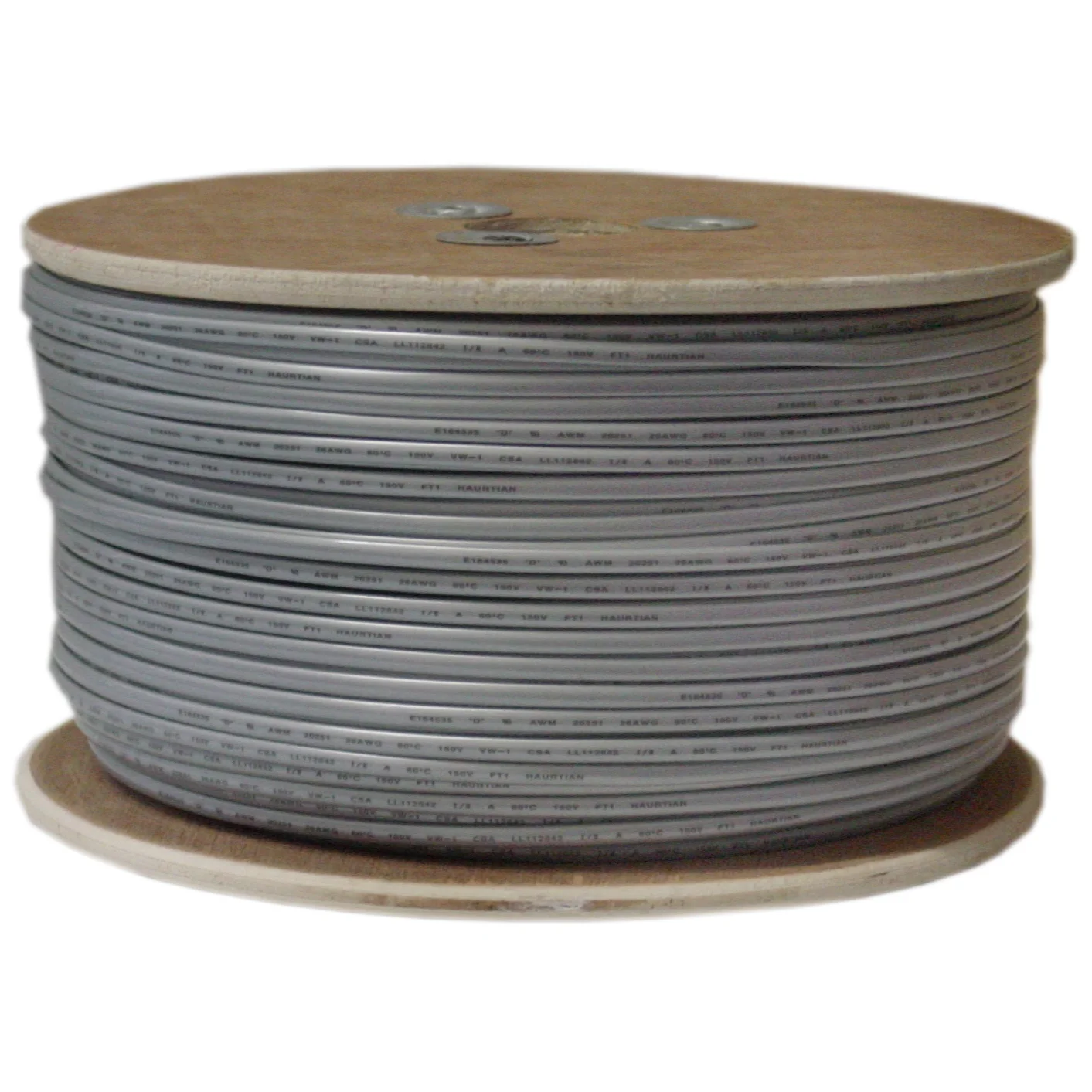 Cable Central LLC Bulk Phone Cord, Silver Satin, 28/6 (28 AWG 6 Conductor), Spool, 1000 Feet