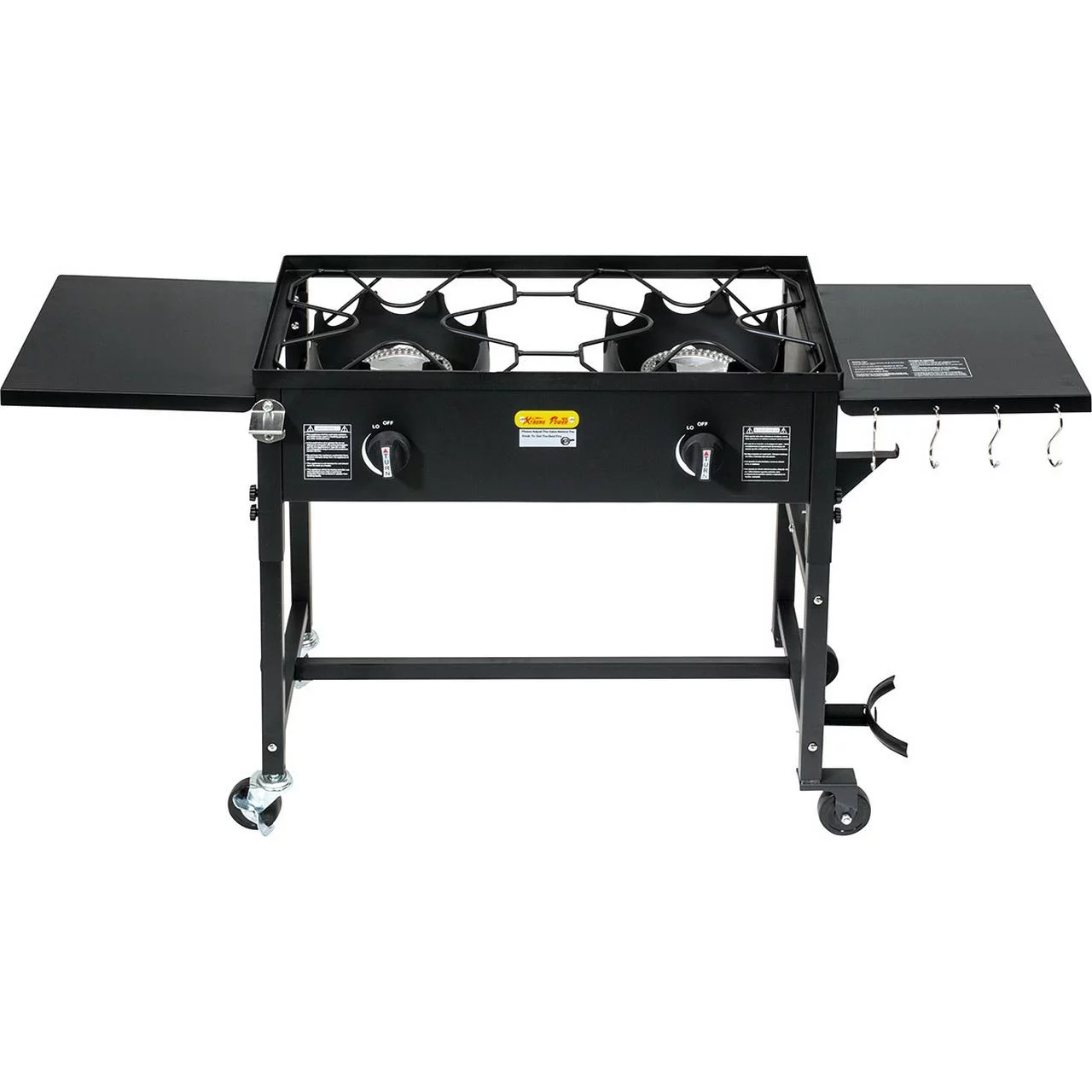 Barton Outdoor Camping Propane Double Burner Stove 2 Folding Cook Cooking Station Stand Picnic BBQ Grill 58,000 BTU