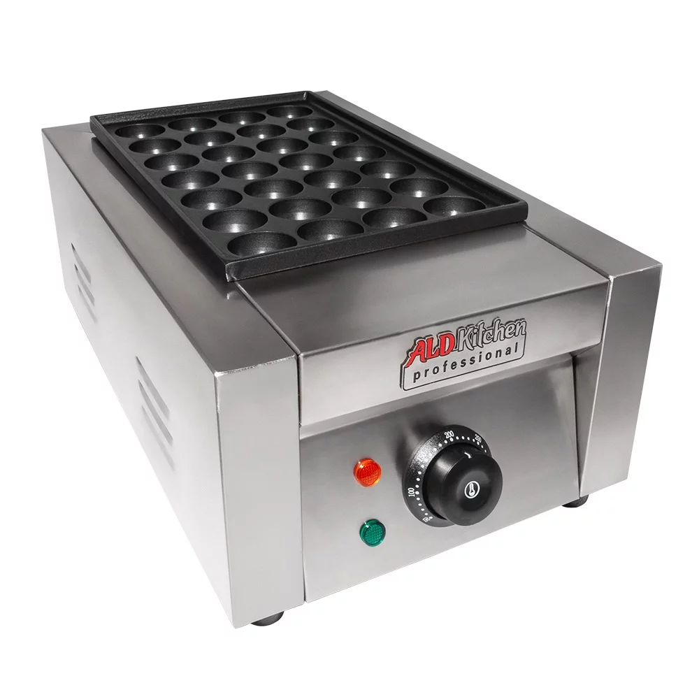ALDKitchen Takoyaki Electric Grill | 28 Pcs | Nonstick Molds | No plug | Stainless Steel