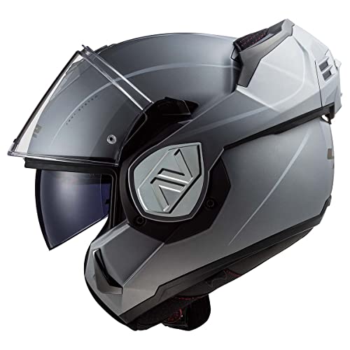 LS2 Helmets Advant Modular Helmet (Noir Matte Black - Large)