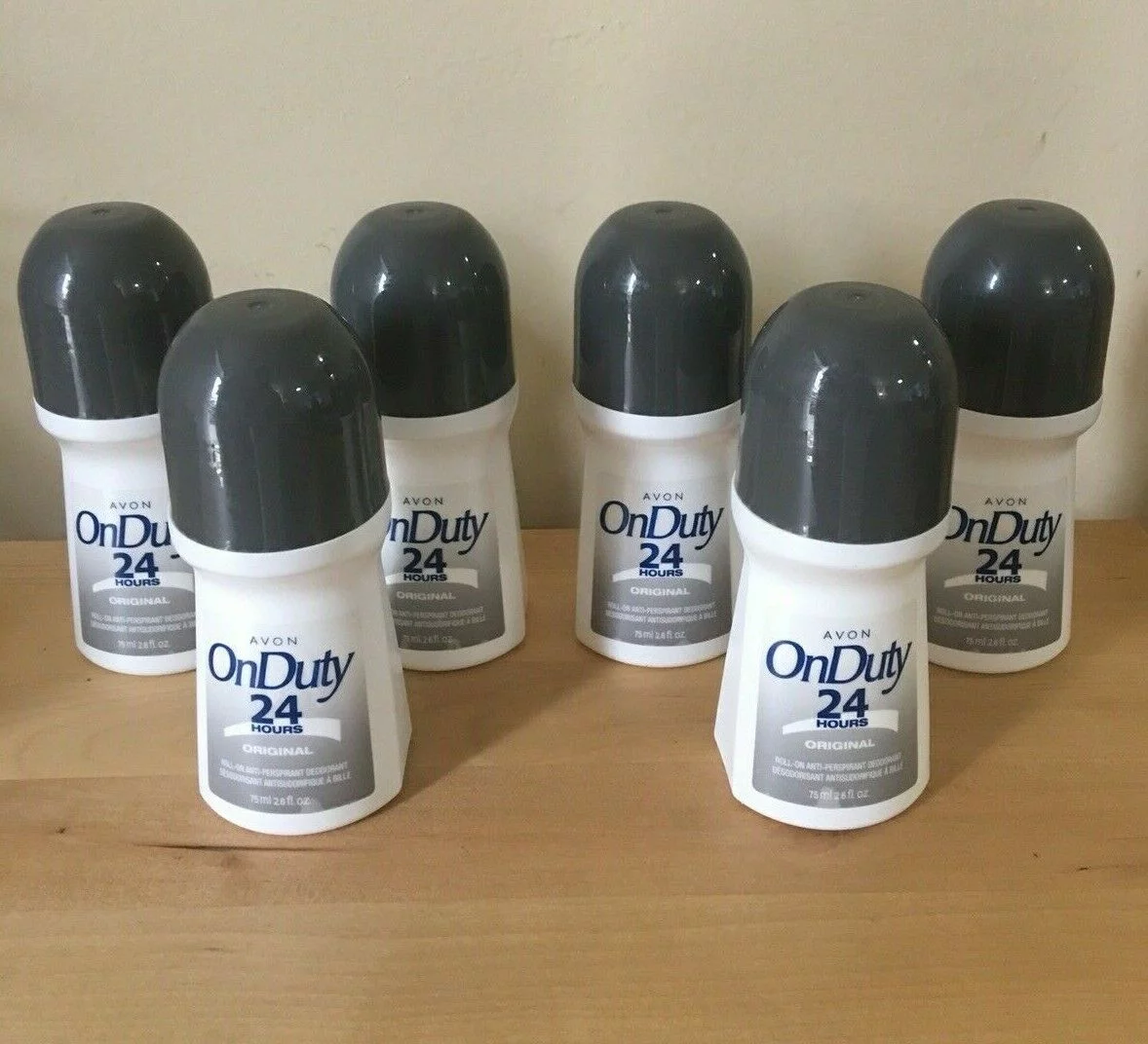 Avon On Duty Unscented 24 hour Protection Deodorant & antiperspirant 2.6oz (12 PACK)