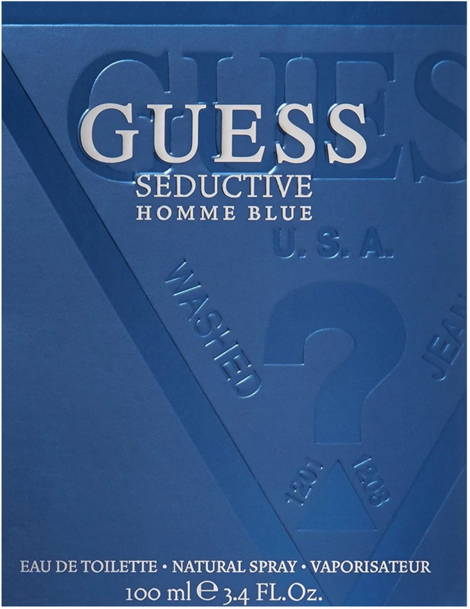 4 Pack - Seductive Homme By Guess Eau De Toilette Spray for Men, Blue 3.4 oz
